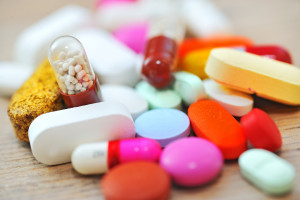Assorted pills