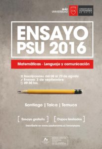 Afiche Ensayo PSU 2016 final