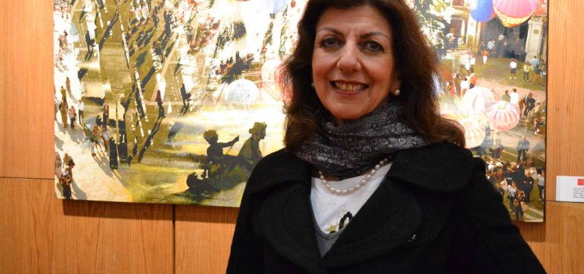 Inéditos cuadros de la artista María Eugenia Akel son exhibidos en Galería de Arte UA