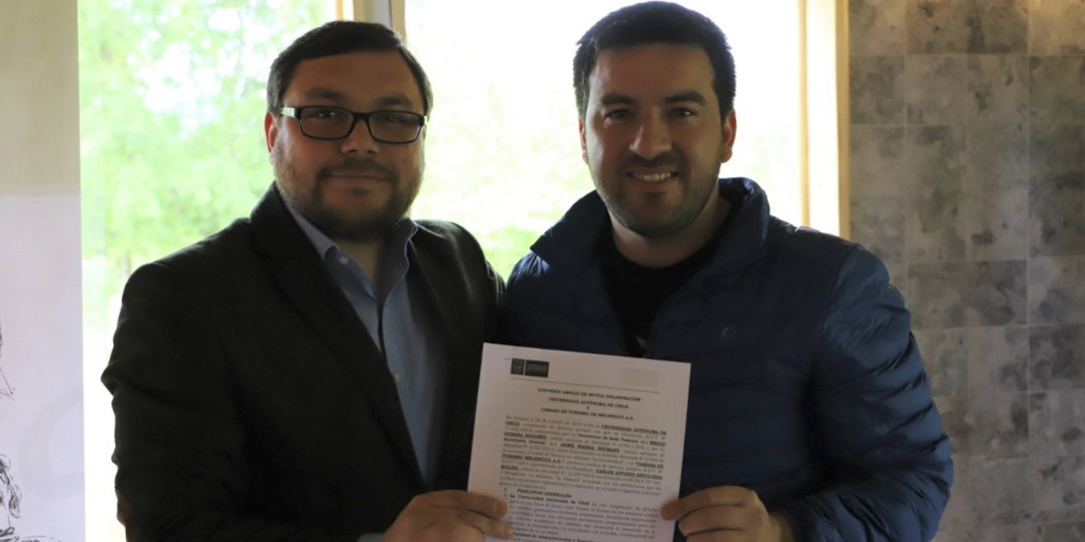 U.Autónoma y Cámara de Turismo de Melipeuco firman convenio para mejorar emprendimientos locales