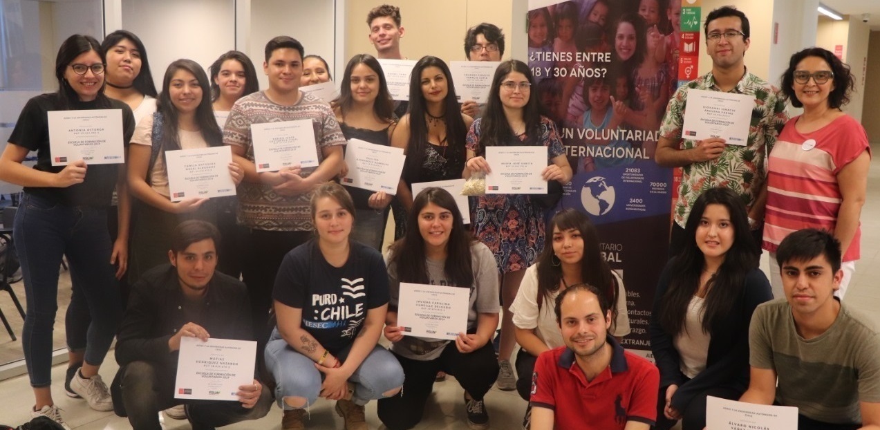 Estudiantes finalizaron con éxito la Escuela de Formación de Voluntarios de la U. Autónoma de Chile