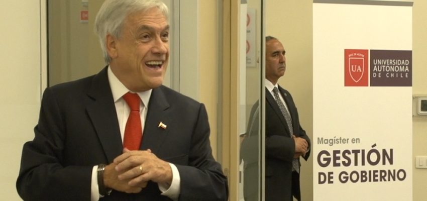 Ex Presidente Sebastián Piñera inauguró magíster en Gestión de Gobierno de la U. Autónoma