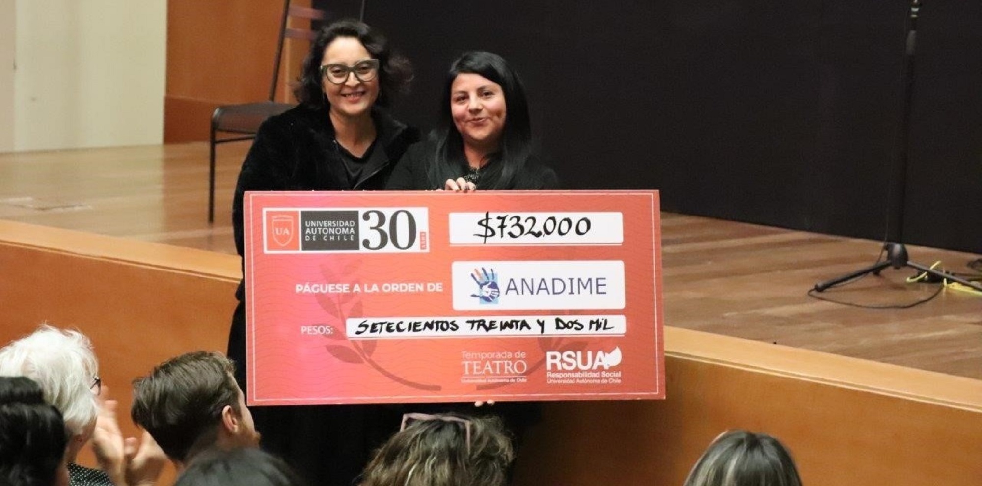 Teatro UA 2019: Función “Pablo y Gabriela” reunió a más de 350 espectadores que colaboraron con ANADIME