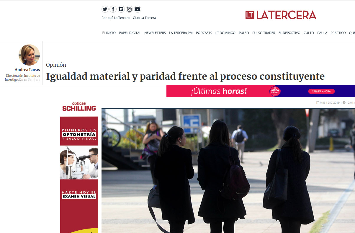 Igualdad material y paridad frente al proceso constituyente