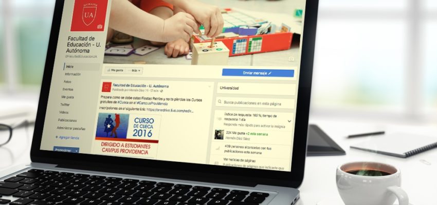 Sigue al Fan Page de tu Facultad