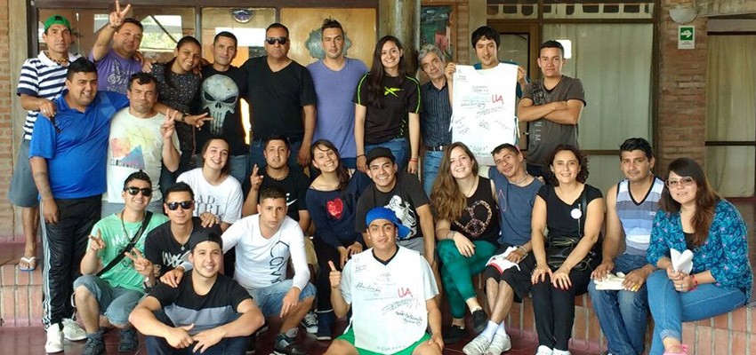 Voluntarios al fin del mundo realizaron trabajos de acción social en comunidad terapéutica