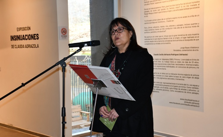 La artista, Claudia Adriazola