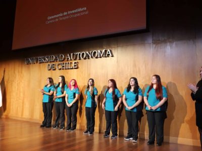 Carrera de Terapia Ocupacional Sede Santiago celebró sus tradicionales Ceremonias de Investiduras