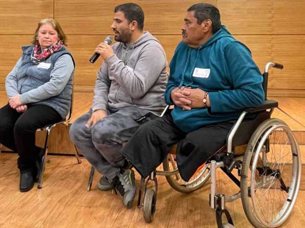 Miembros de la comunidad del Hogar de Cristo