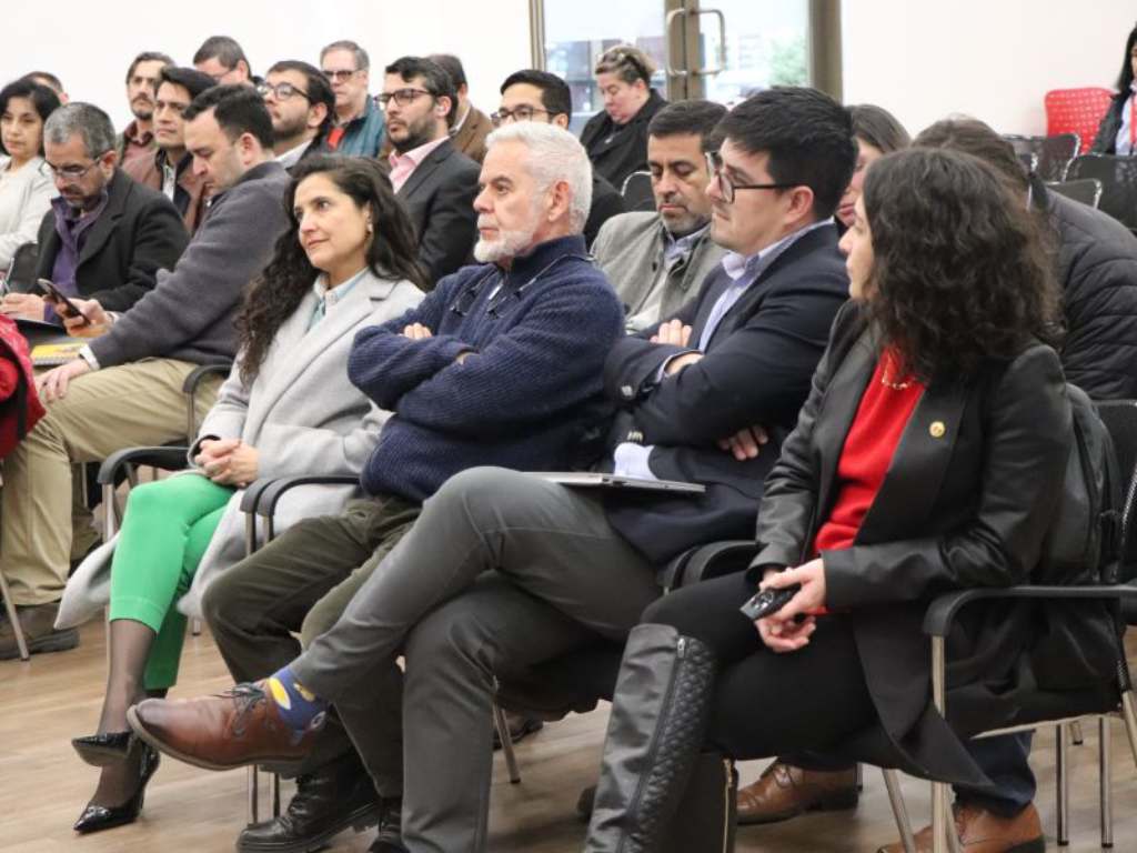 El Vicerrector de Sede Santiago, Francisco Baghetti, entre el público presente