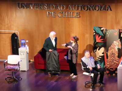 Sede Santiago de la Universidad Autónoma de Chile cerró su ciclo 2023 de Teatro con la divertida obra "¿Quién fue el gracioso?"