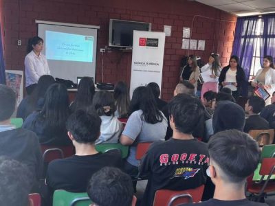 Estudiantes de la Clínica Jurídica de Campus El Llano Subercaseaux realizaron capacitación en Escuela San Marcelo 3 de La Pintana 