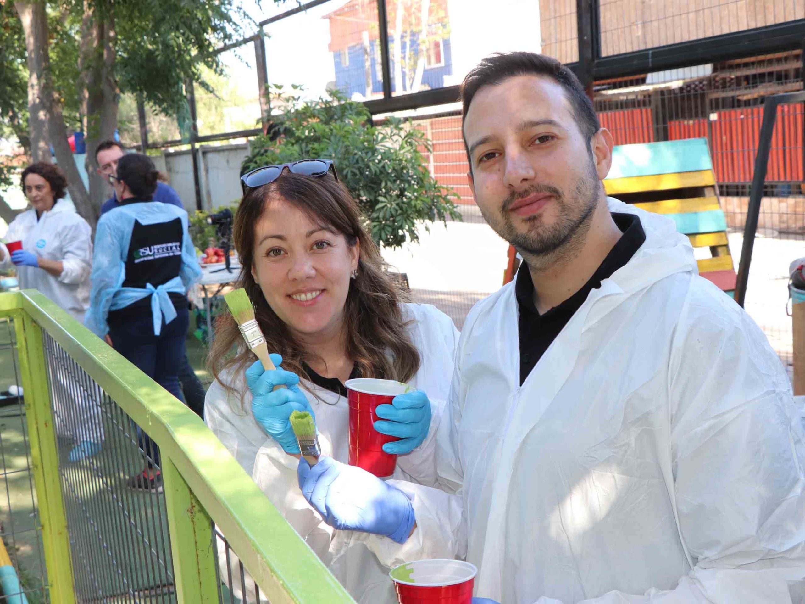 Colaboradores en el Jardín Infantil Campo Lindo de Pudahuel
