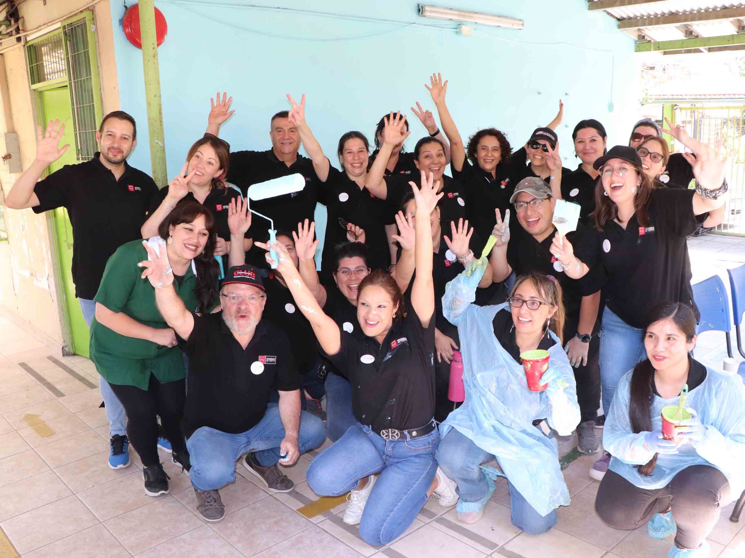 Colaboradores en el Jardín Infantil Campo Lindo de Pudahuel