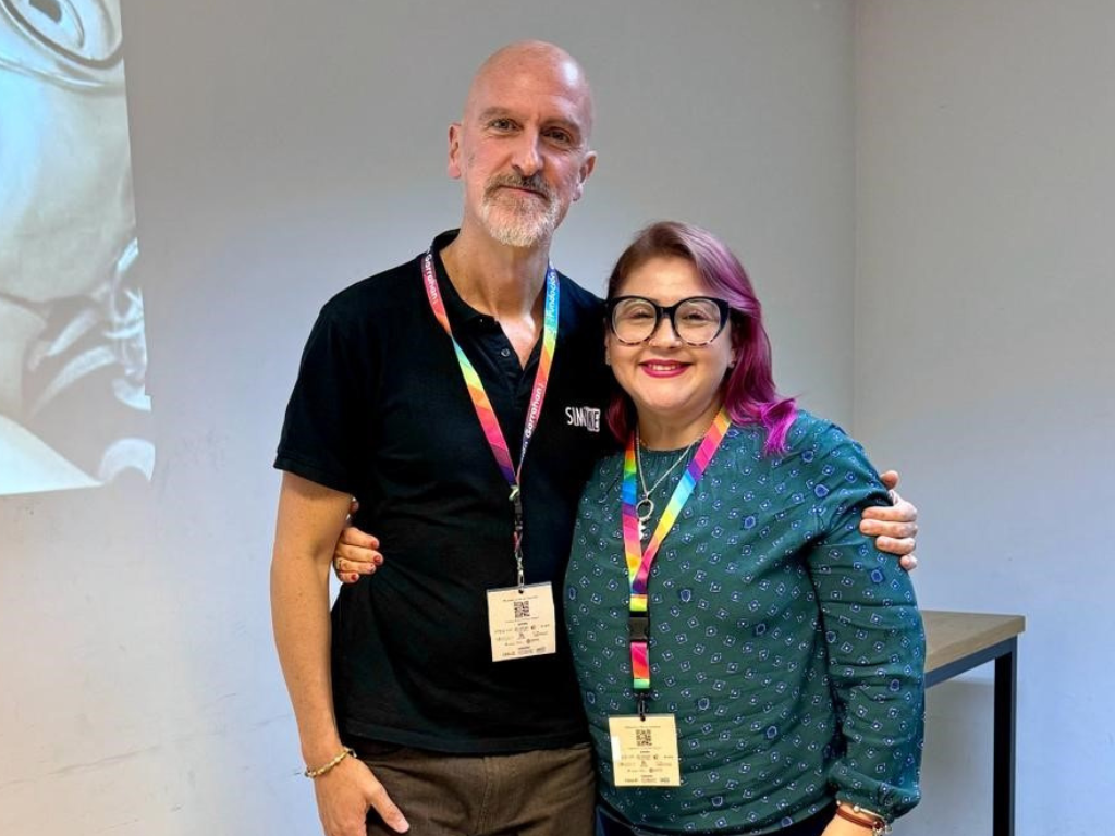 Ximena Aceituno y Pier Luigi Ingrassia, actual presidente de SESAM