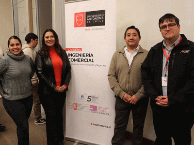 CFO de empresa Titanio dio charlas a estudiantes de la Carrera de Ingeniería Comercial en ambos campus de Sede Santiago