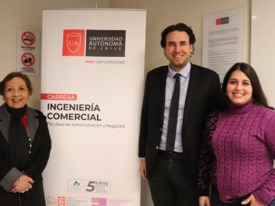 Diputado Vlado Mirosevic realizó charla a estudiantes de Ingeniería Comercial en Campus Providencia