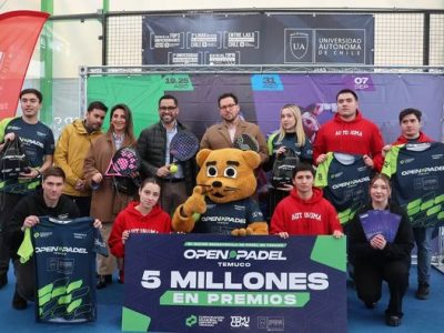 U. Autónoma apoya el Open Pádel Temuco 2024: evento más grande del Sur de Chile