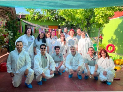 Colaboradores transforma al jardín infantil Nazareth en espacios llenos de color y esperanza