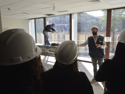 Centros de Estudiantes realizan visita a nuevas instalaciones del Campus El Llano Subercaseaux 