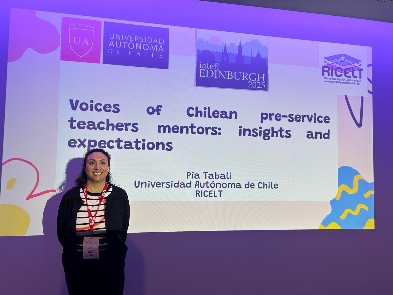 Directora de Pedagogía en Inglés expuso investigación sobre mentoría docente en destacado foro internacional