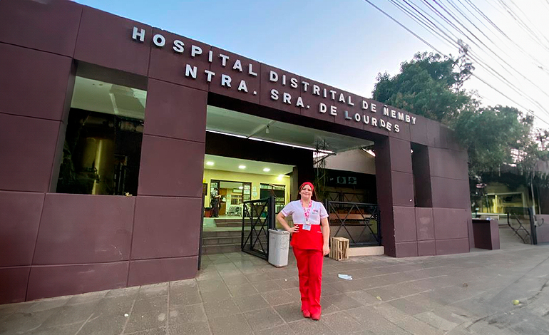 Martina Oyarzo y su práctica curricular en Paraguay: “me suma como estudiante y futura profesional”