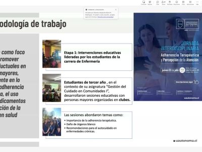 Enfermería UA socializa proyectos de Vinculación con el Medio en jornada intersedes