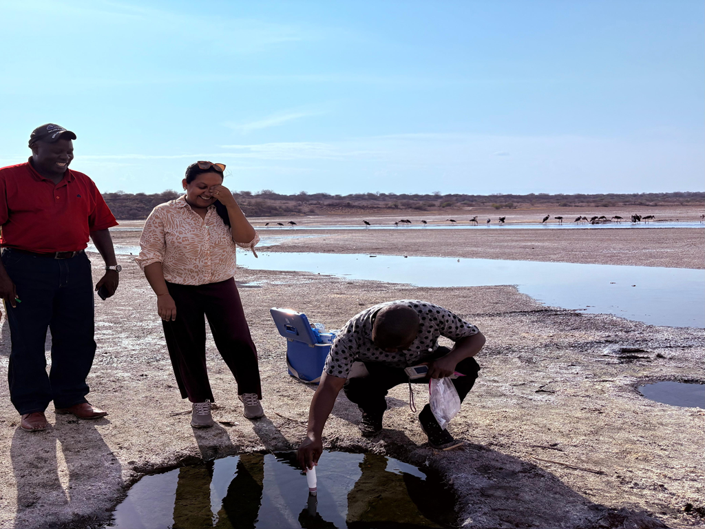 Dra. Aparna en trabajo de campos