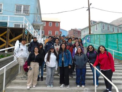 Estudiantes de Arquitectura de la Sede Talca visitaron el Campamento Minero Sewell: Patrimonio de la Humanidad 