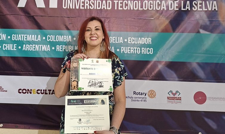 Docente de la Universidad Autónoma de Chile, sede Talca, recibe reconocimiento internacional en México por su trayectoria poética