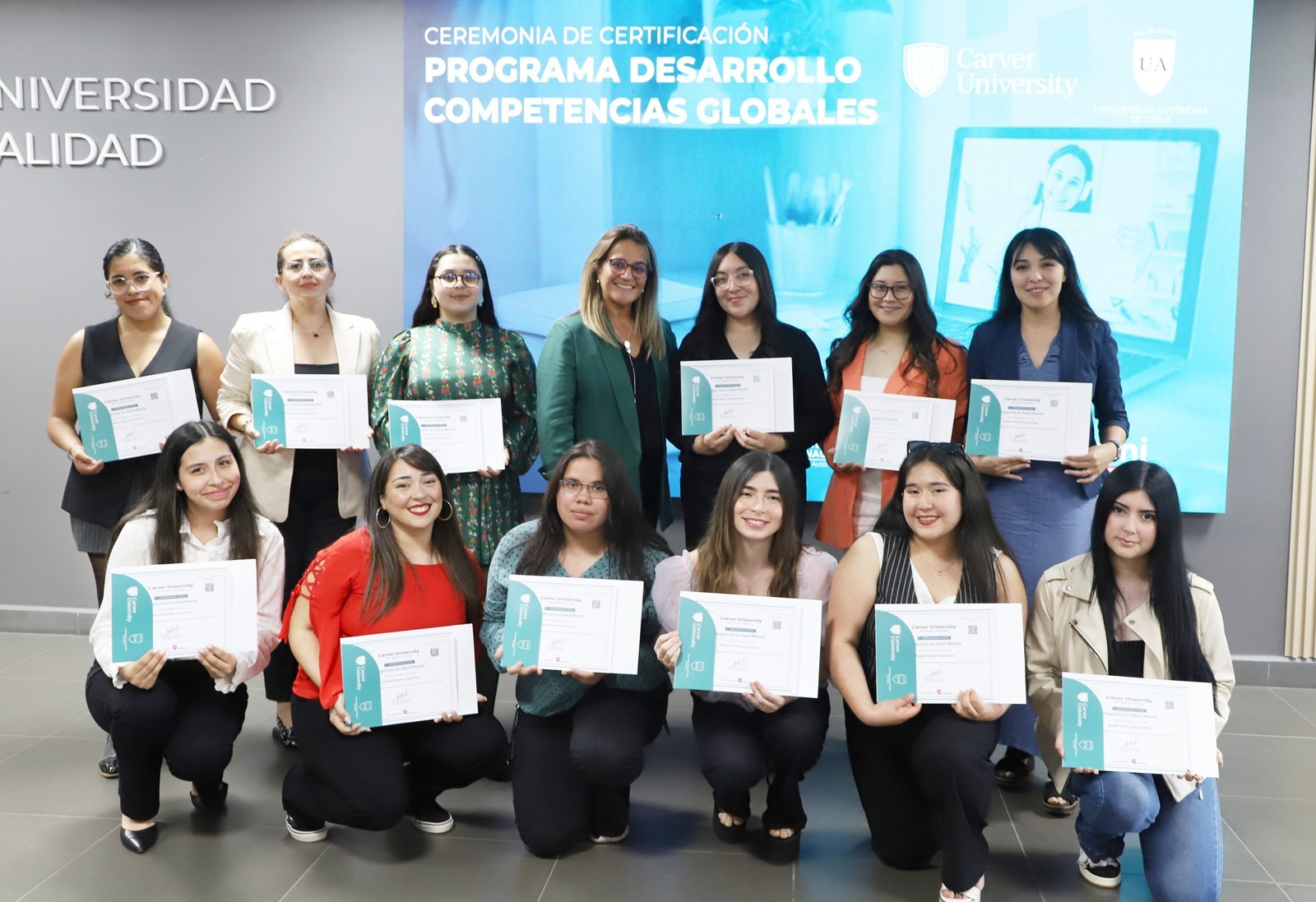 Carver University certifica a más de 300 estudiantes y titulados en la Universidad Autónoma de Chile, Sede Temuco