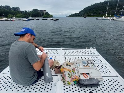 Boya inteligente: Investigador de la U. Autónoma realiza monitoreo para anticipar eventos de floración de algas en el Lago Villarrica