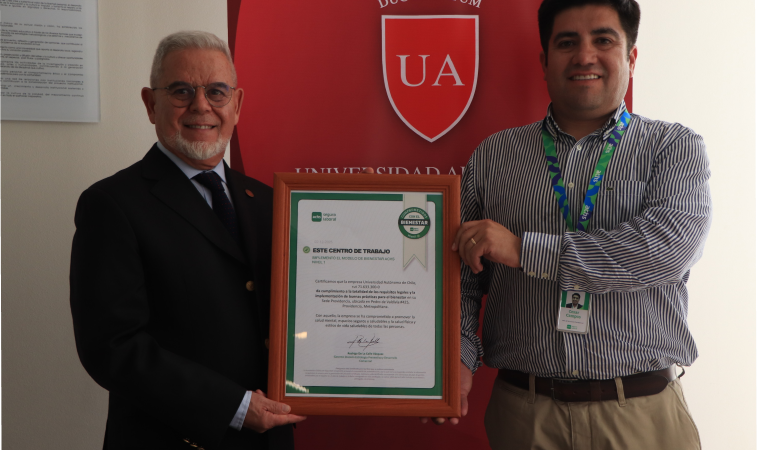 Universidad Autónoma recibe Sello de Bienestar otorgado por la ACHS