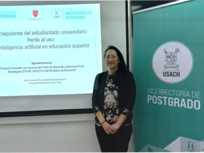 La UA presenta investigación sobre IA y perspectiva de género en el 7° Congreso de Postgrado de la USACH