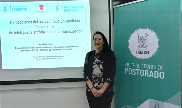 La UA presenta investigación sobre IA y perspectiva de género en el 7° Congreso de Postgrado de la USACH