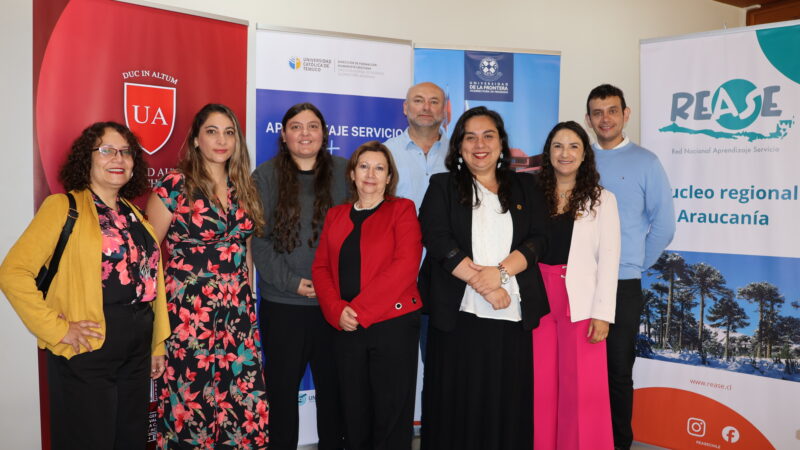 Académicos de la Universidad participaron en encuentro docente de Aprendizaje más Servicio en Temuco