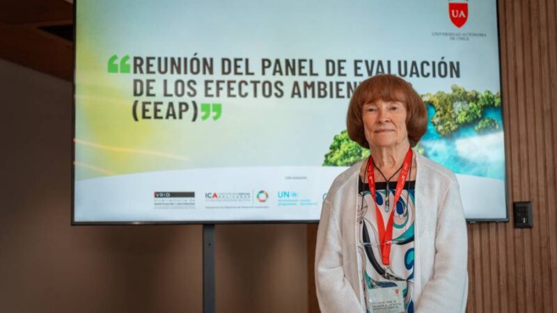 Janet Bornman en Chile: La copresidenta del panel que salvó la capa de ozono advierte nuevos peligros por el cambio climático