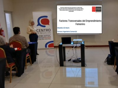 Académica de la Universidad Autónoma expone investigación sobre emprendimiento femenino en encuentro de SERCOTEC