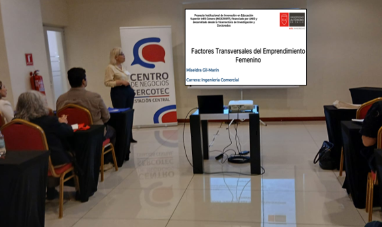 Académica de la Universidad Autónoma expone investigación sobre emprendimiento femenino en encuentro de SERCOTEC