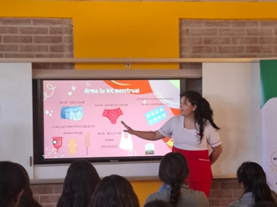 Estudiantes de Obstetricia y Puericultura realizan actividades educativas en colegios de Puente Alto
