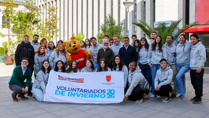 Estudiantes de la Universidad Autónoma realizan Voluntariados de Invierno 2026 en escuelas de Huaquén 