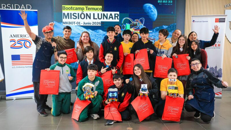 Estudiantes de La Araucanía pusieron a prueba sus habilidades STEM en nueva versión del Bootcamp de Robótica