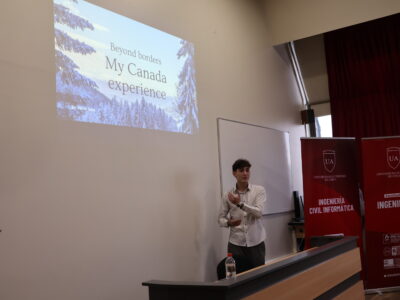 Estudiante de Ingeniería Civil Informática comparte experiencia internacional y motiva a sus pares a postular a oportunidades globales