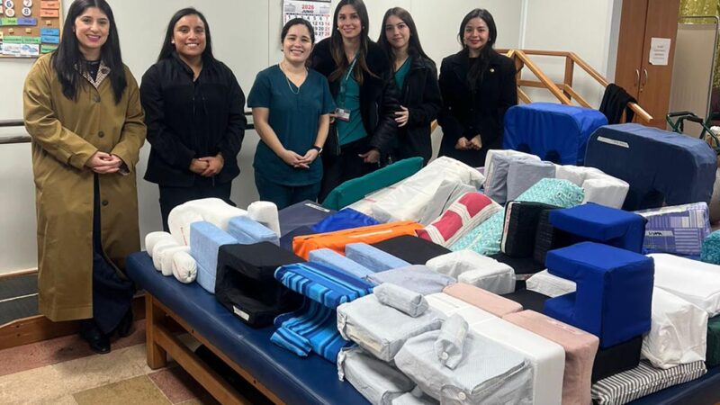 Estudiantes de Terapia Ocupacional elaboran ayudas técnicas para residentes de Fundación Las Rosas Talca