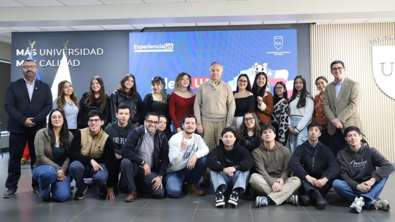 Estudiantes de Temuco alistan viaje internacional de LideraUA tras encuentro con el Rector de la Universidad Autónoma de Chile