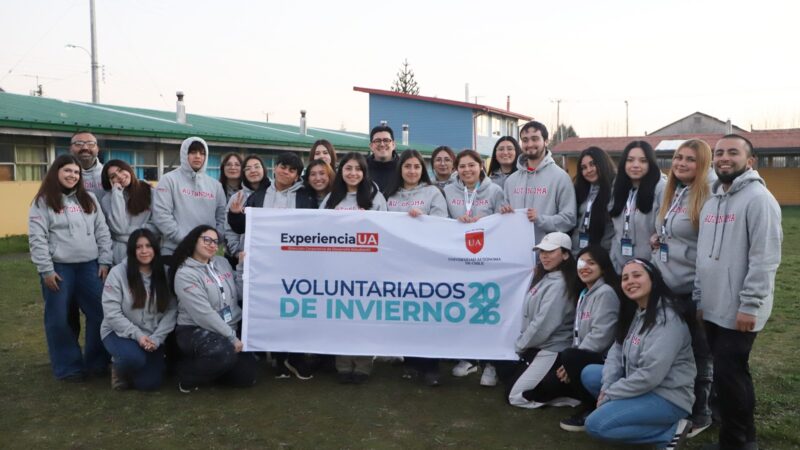 Universidad Autónoma de Chile moviliza a sus estudiantes en voluntariado de invierno en Los Laureles