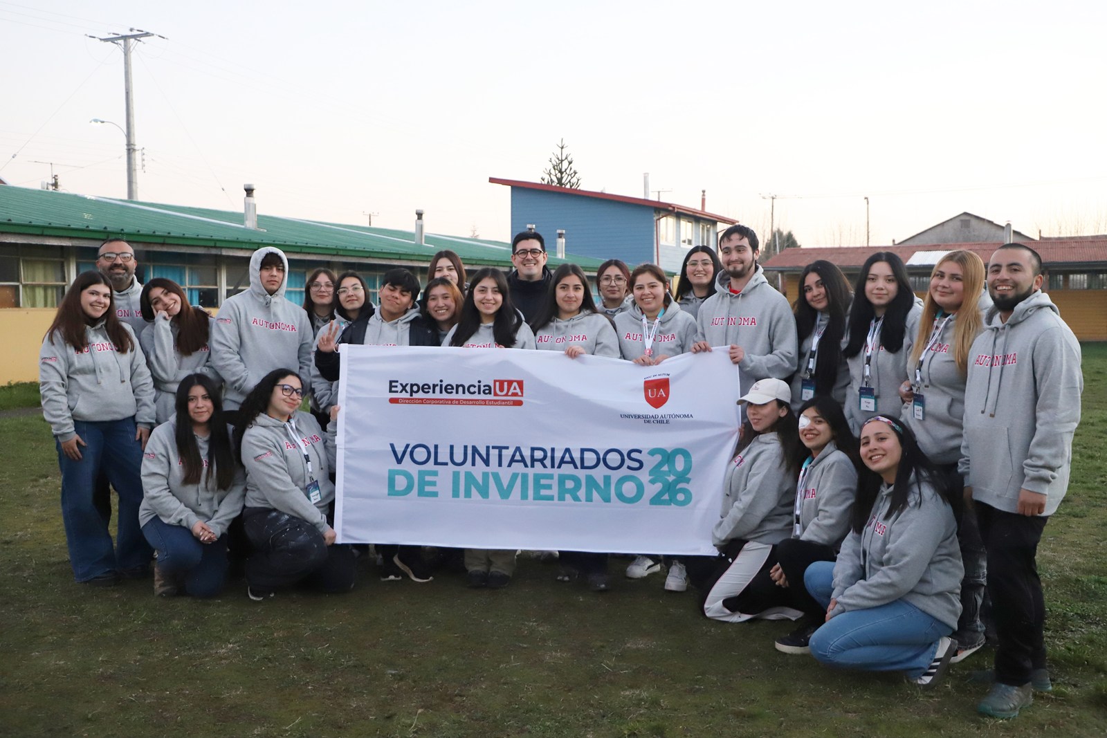 Universidad Autónoma de Chile moviliza a sus estudiantes en voluntariado de invierno en Los Laureles