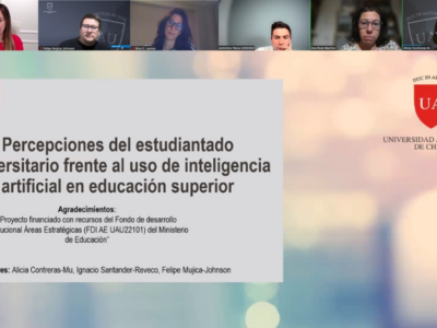 Académicos de la U. Autónoma exponen investigación sobre inteligencia artificial en educación superior en congreso internacional