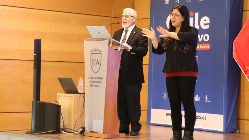 SENADIS presentó su Cuenta Pública Participativa en la Universidad Autónoma de Chile   