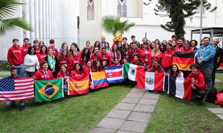 Sede Santiago dio la bienvenida a 55 estudiantes internacionales en hito histórico de la Dirección de Relaciones Internacionales